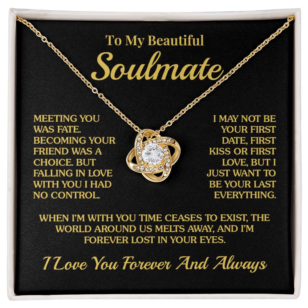 Soulmate - Lost In Your Eyes - Love Knot Necklace