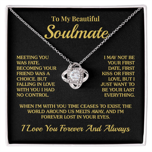 Soulmate - Lost In Your Eyes - Love Knot Necklace