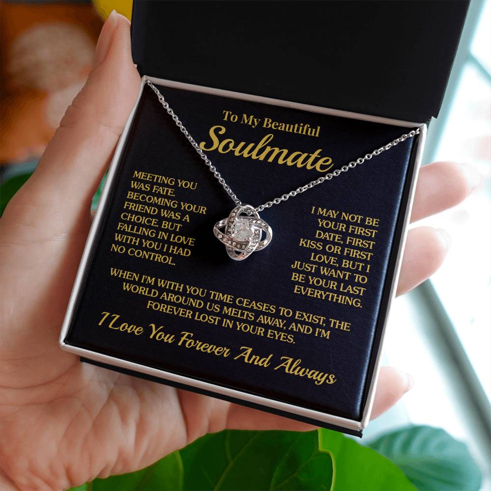 Soulmate - Lost In Your Eyes - Love Knot Necklace