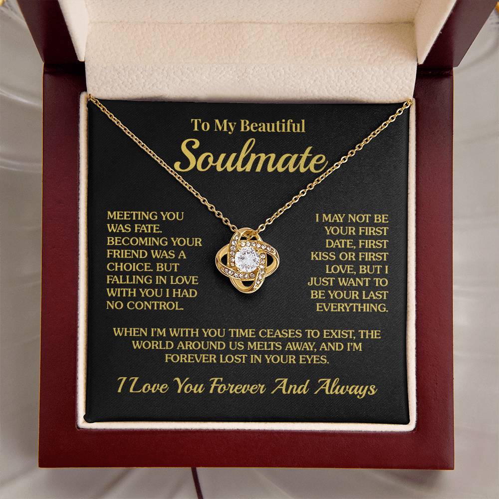 Soulmate - Lost In Your Eyes - Love Knot Necklace