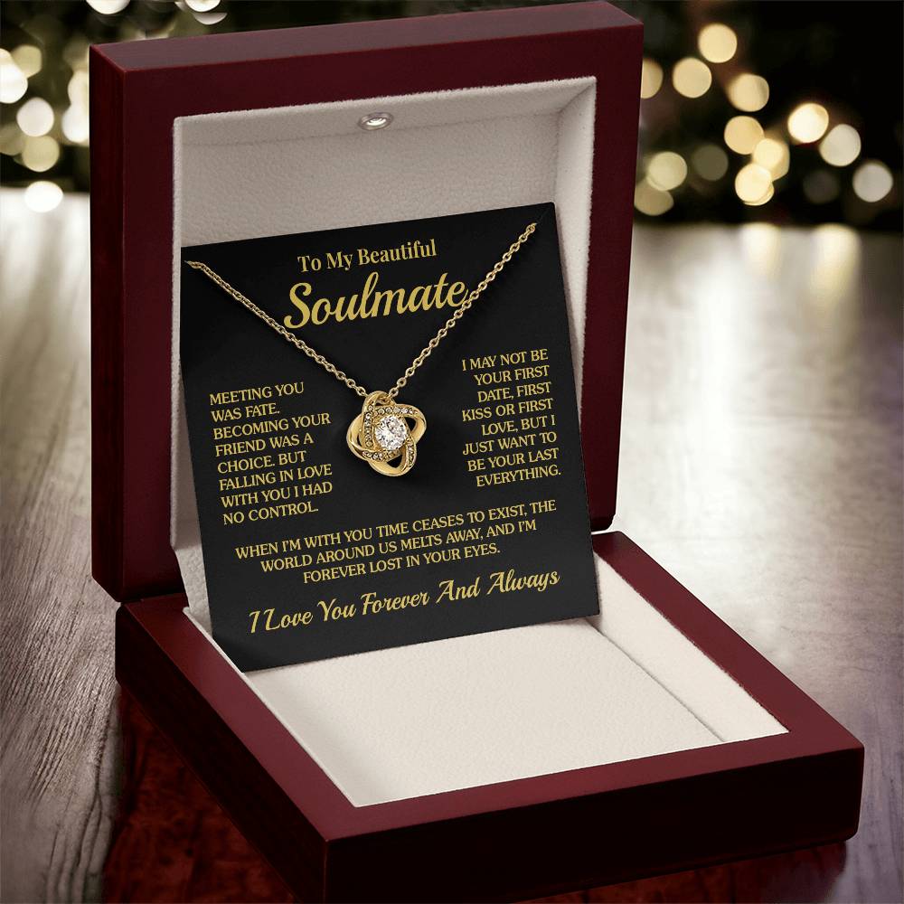 Soulmate - Lost In Your Eyes - Love Knot Necklace