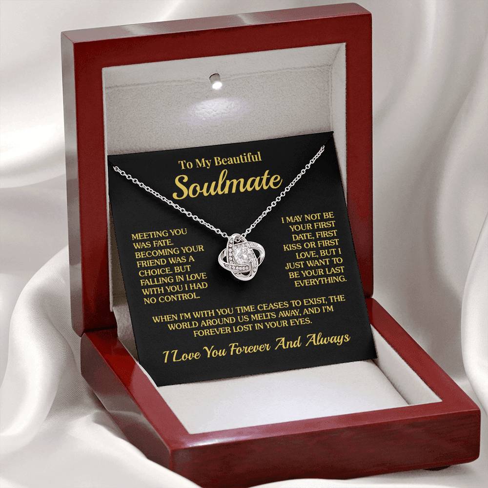 Soulmate - Lost In Your Eyes - Love Knot Necklace