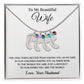 To Wife (From Husband) - Only Thing Better - Custom Baby Feet Necklace with Birthstone