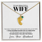 To Wife  (From Husband)  - Only Thing Better - Custom Baby Feet Necklace with Birthstone