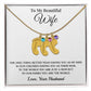 To Wife (From Husband) - Only Thing Better - Custom Baby Feet Necklace with Birthstone