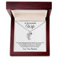 To Wife (From Husband) - Only Thing Better - Custom Baby Feet Necklace with Birthstone