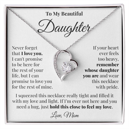 To Daughter (From Mom) - Pride - Forever Love Necklace